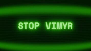 alt Grün crt Bildschirm zeigen Text halt erscheint im zufällig Panne und Codierung Stil video