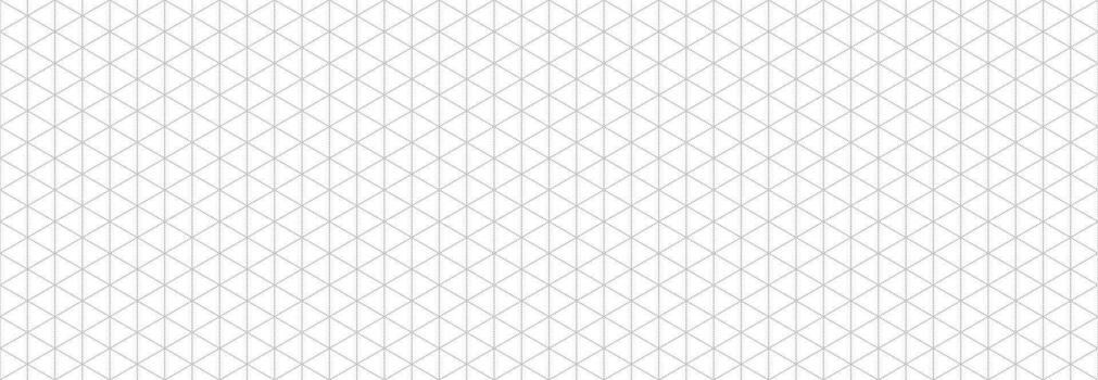 Seamless isometric grid paper. Dotted linear triangular blueprint repeating pattern. Black graph guide background for engineering, architect, technical drawing. Lined ruler sheet page template vector