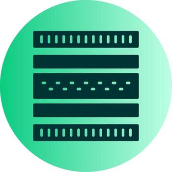 Protective Mattress Layer Glyph Gradient Dual Tone Circle vector