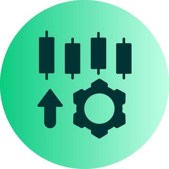 System Configuration Settings Glyph Gradient Dual Tone Circle vector