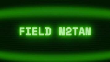 gammal grön crt skärm som visar text fält anteckningar visas i slumpmässig tekniskt fel och kodning stil video