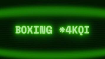 alt Grün crt Bildschirm zeigen Text Boxen Zug erscheint im zufällig Panne und Codierung Stil video