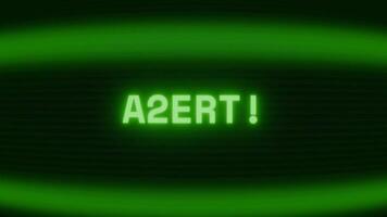 vecchio verde schermo mostrando mettere in guardia apparendo nel casuale problema tecnico e codifica stile video
