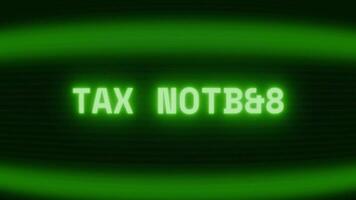 alt Grün crt Bildschirm zeigen Text MwSt beachten erscheint im zufällig Panne und Codierung Stil video