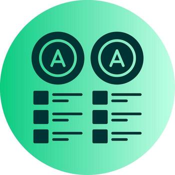 Duplicate Graph Element Glyph Gradient Dual Tone Circle vector