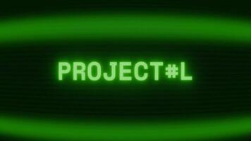 antiguo verde crt pantalla demostración texto proyector apareciendo en aleatorio falla y codificación estilo video