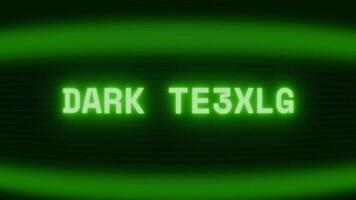 gammal grön crt skärm som visar text mörk tempel visas i slumpmässig tekniskt fel och kodning stil video