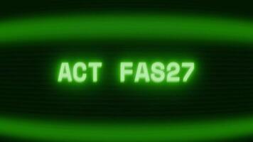 oud groen crt scherm tonen tekst handelen snel verschijnen in willekeurig glitch en codering stijl video