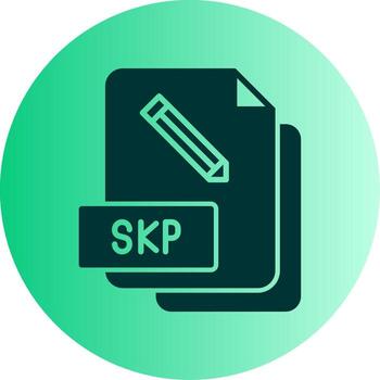 SketchUp SKP File Glyph Gradient Dual Tone Circle vector