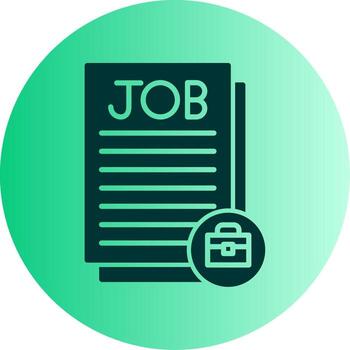 Previous Work Experience Glyph Gradient Dual Tone Circle vector