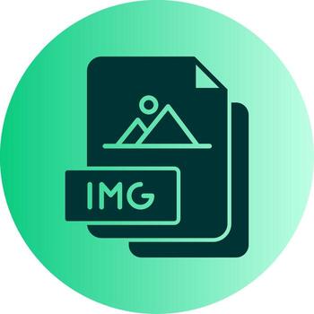 Disk IMG File Glyph Gradient Dual Tone Circle vector