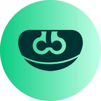 Digestive Enzyme Function Glyph Gradient Dual Tone Circle vector