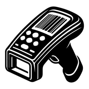 Barcode Scanner Device - Modern Technology for Efficient Data Capture. vector