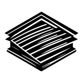 apilar de documentos representando documentos y información. vector