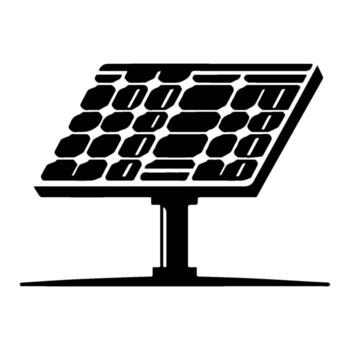 solar panel energía Generacion - sostenible poder fuente para el futuro. vector