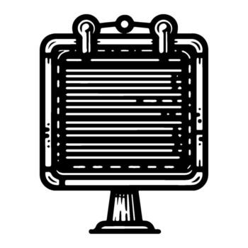 letrero ilustración con un sencillo diseño Perfecto para información mostrar. vector