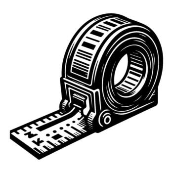 Tape Measure - Precision Tool for Accurate Measurements. vector