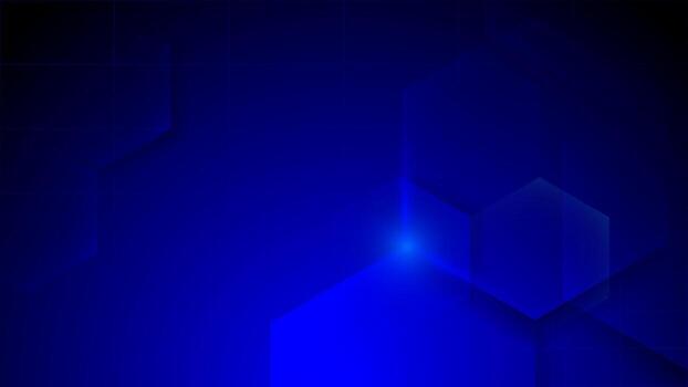 Abstract technology digital hi tech concept with hexagonal on a blue background vector