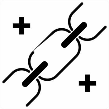 Link Building icon concept in black color icon vector