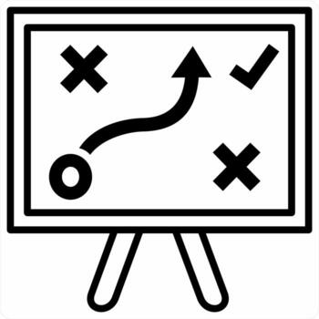 problema solución icono concepto en negro color icono vector