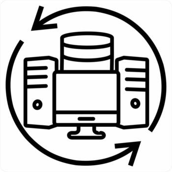 System icon concept in black color icon vector