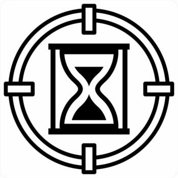 Time Limit icon concept in black color icon vector