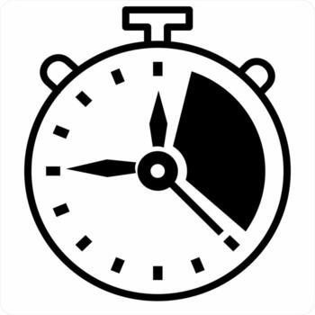 Time Frame icon concept in black color icon vector