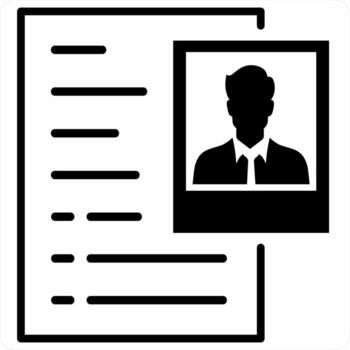 User Profile icon concept in black color icon vector
