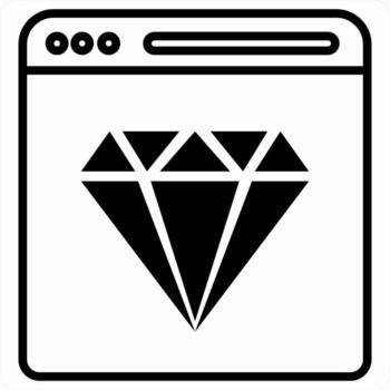 Website Reputation icon concept in black color icon vector