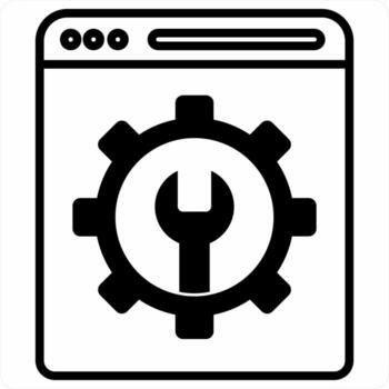 Website Optimization icon concept in black color icon vector