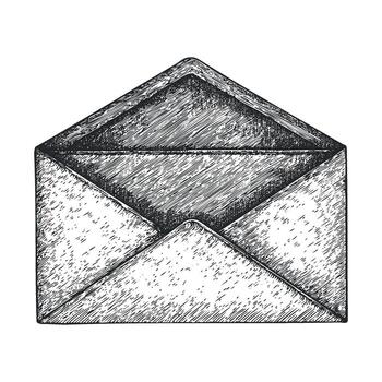 Classic envelope design for elegant invitation or correspondence use vector