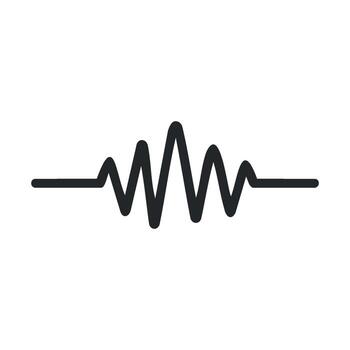 sonido ola concepto para audio diseño y música visualización vector