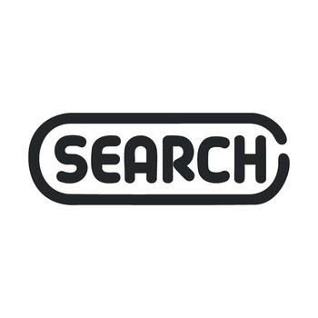 Search button design for digital user interface and applications vector