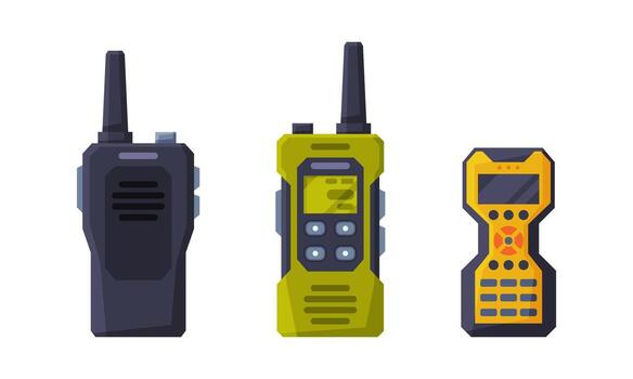 Geodetic Level Measurement Device and Portable Transmitter as Geology Instrument and Tool Set vector