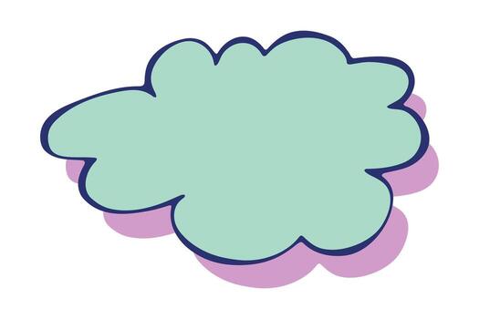 label doodle speak Hand drawn speech bubble Blank empty message box Textbox frame for banners, price tags, stickers, design vector