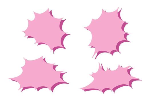 cloud doodle balloon Set of hand drawn speech bubble Blank empty message box Textbox frame for banners, price tags, stickers, design vector