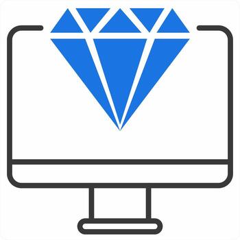 Clean Code concept in blue color icon vector