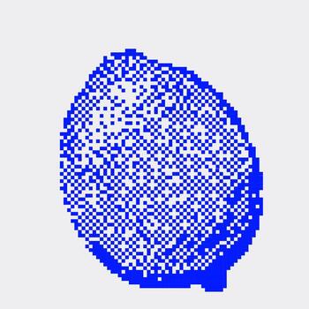 Lemon is a sour citrus fruit. Pixel art isolated on a white background. 8-bit 2D game assets sheet. graphics vector