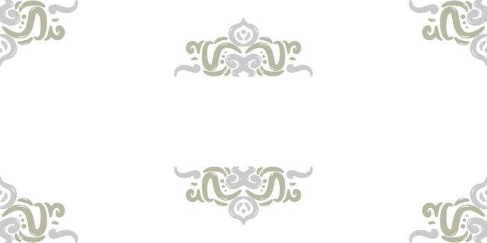 Elegant Simple Corner and Border Scroll Pattern vector