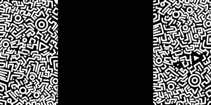 Vertical Frame of White Labyrinthine Design Elements vector
