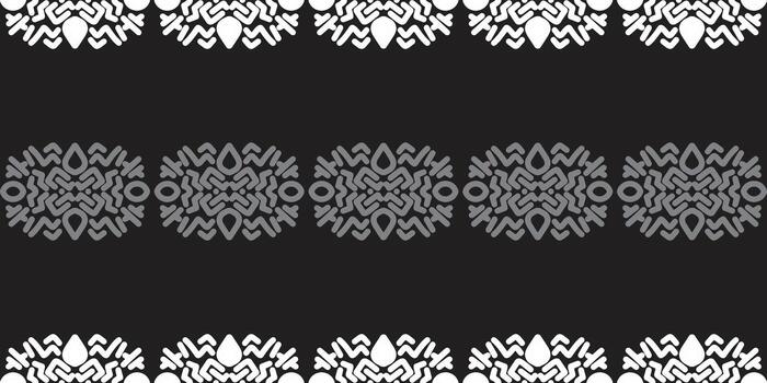 horizontal frontera de repitiendo resumen gris óvalos vector