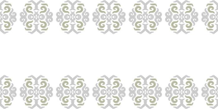 Symmetrical Simple Horizontal Stripe Scroll Border vector