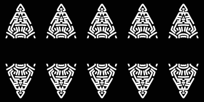 repitiendo blanco triángulo resumen Arte modelo frontera vector