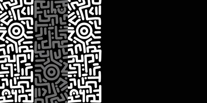 Monochrome Abstract Pattern with Grayscale Transition vector
