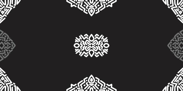 Symmetrical White and Gray Abstract Repeat Pattern vector