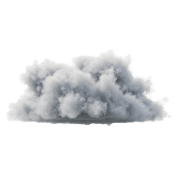 isolato nube realistico rendere per tempo metereologico previsione design elemento e cielo copertura Cloudscape struttura effetto su trasparente sfondo png