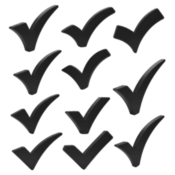 Verifica marcas ilustração para tarefa gestão e aprovação símbolo Projeto elemento para gráfico projetos em transparente fundo png