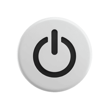 poder botão ícone gráfico ilustração para ui Projeto e do utilizador interface elemento símbolo arte em transparente fundo png