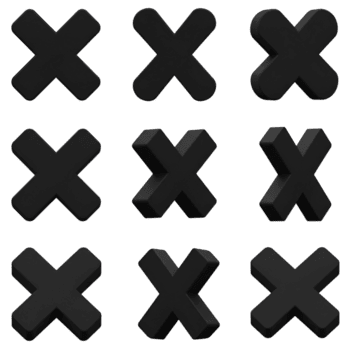 grijs kruisen patroon ontwerp element abstract vorm symbool teken tic tac teen Mark structuur meetkundig vorm Aan transparant achtergrond png