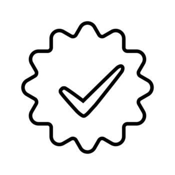 Ok button icon. Approve illustration sign. Check mark symbol. vector